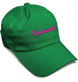 Soft Baseball Cap Unbreakable Style B Cotton Dad Hats for Men & Women Kelly Green $12.00 Baseball Caps