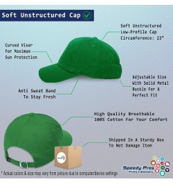 Soft Baseball Cap Unbreakable Style B Cotton Dad Hats for Men & Women Kelly Green $12.00 Baseball Caps