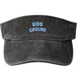 Kids Ground Sun Hat Sun Visor Hats for Women Men Baseball Cap Golf Hats Black $11.36 Visors