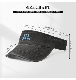 Kids Ground Sun Hat Sun Visor Hats for Women Men Baseball Cap Golf Hats Black $11.36 Visors