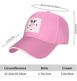 Design Name Pattern Casual Fashion Baseball Cap Black : Comfortable, Light Pink $10.02 Baseball Caps