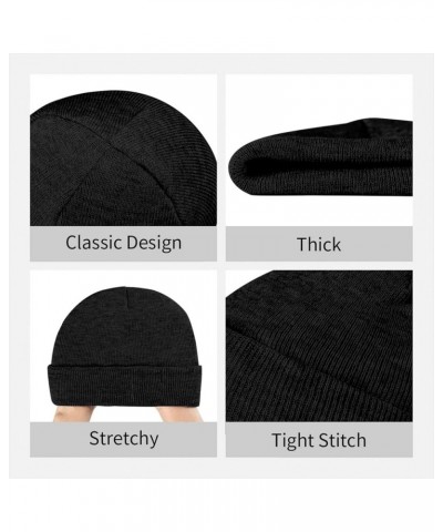 Knitted Hat Men Women Winter Beanie Warm Soft Cute Plain Skull Beanie Cap for Outdoor Black $10.63 Skullies & Beanies