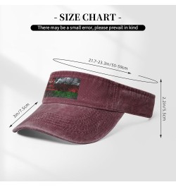 Smoke Style Flag of Oman Sun Visor Hats for Women Men Adjustable Sports Sun Hats Golf Cap Red $14.04 Visors