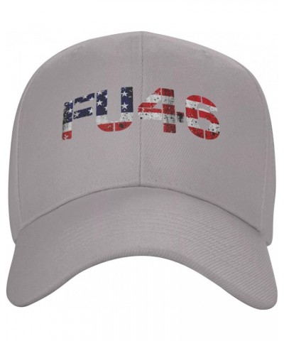 FU Anti Biden Pro Trump Hat Adult Adjustable Classic Casquette hat Baseball Cap Gray $10.59 Baseball Caps