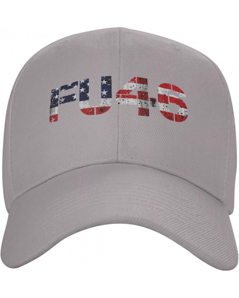 FU Anti Biden Pro Trump Hat Adult Adjustable Classic Casquette hat Baseball Cap Gray $10.59 Baseball Caps