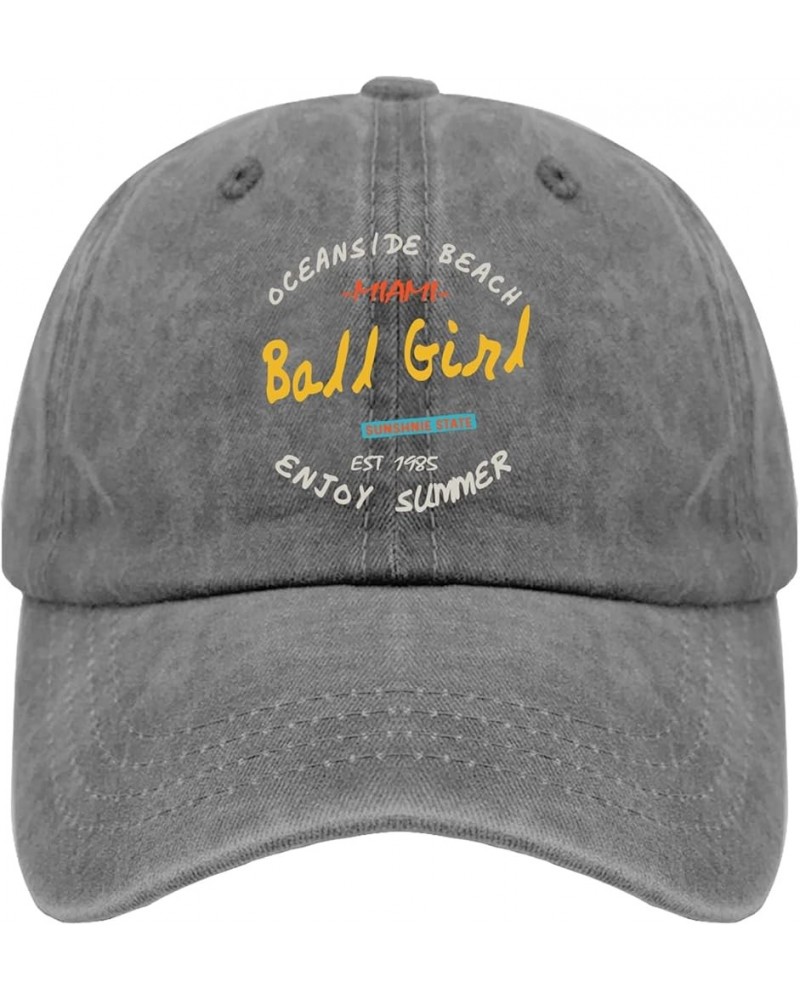 Mens Hat Volleyball Athletic Caps for Men's Cool Hat Quick Dry balll Girl Running Caps Pigment Gray $9.22 Visors