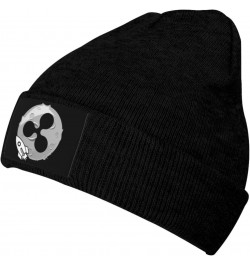 Ripple Crypto Winter Unisex Rollup Edge Knit Hat Warm Hat Slouchy Hats Black $11.53 Skullies & Beanies