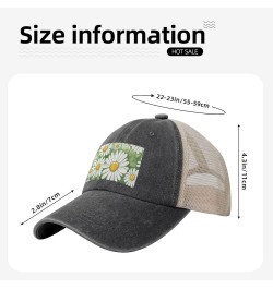 Farm Animal Print Mesh Beach Hat for Ladies and Men Cowboy Hat Summer Hat Trucker Cap Baseball Cap Daisy $14.76 Cowboy Hats