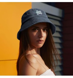 Keep Cool Bucket Hat for Men Women Outdoor Washed Cotton Sun Hats Travel Beach Hat Navy Blue $12.19 Bucket Hats