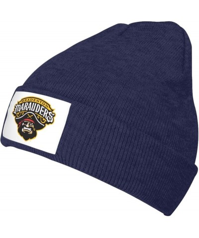 Bradenton Marauders Stretch Beanie Knit Hat for Men Women Winter Fall Spring Warm Cap Navy Blue $10.07 Skullies & Beanies