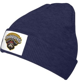 Bradenton Marauders Stretch Beanie Knit Hat for Men Women Winter Fall Spring Warm Cap Navy Blue $10.07 Skullies & Beanies