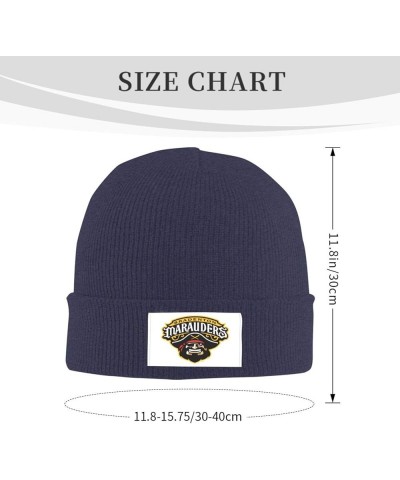 Bradenton Marauders Stretch Beanie Knit Hat for Men Women Winter Fall Spring Warm Cap Navy Blue $10.07 Skullies & Beanies