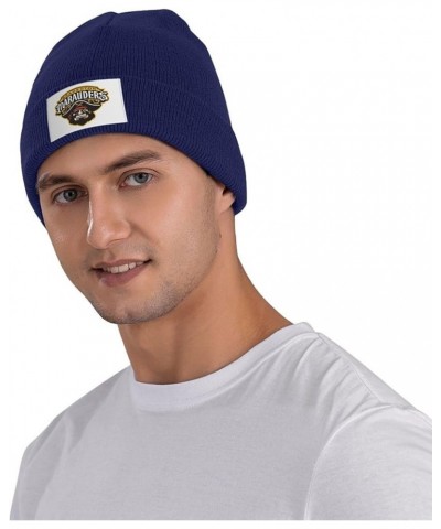 Bradenton Marauders Stretch Beanie Knit Hat for Men Women Winter Fall Spring Warm Cap Navy Blue $10.07 Skullies & Beanies