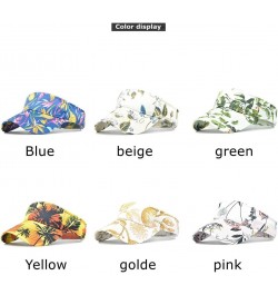 Summer Colourful Empty Top Sun Cap,Sunhats with uv Protection,Male and Female Cotton Sun Protection Cap Blue Cotton $16.69 Su...