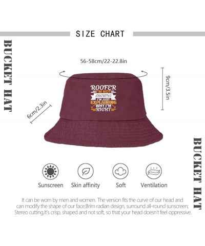 I'm Not Arguing I'm Just Explaining Why I'm Right Bucket Hat Bucket Hats Packable Women Hat Fishing Accessories for Deep Rose...