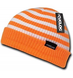 Kilimanjaro Striped Beanie Orange/White $8.54 Skullies & Beanies