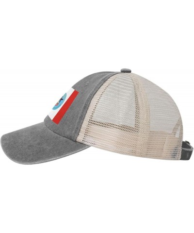 Columbus City Flags Baseball Cap Women Men Mesh Back Hats Vintage Cowboy Hat Dad Caps Gray $10.17 Cowboy Hats