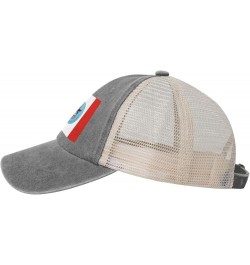 Columbus City Flags Baseball Cap Women Men Mesh Back Hats Vintage Cowboy Hat Dad Caps Gray $10.17 Cowboy Hats