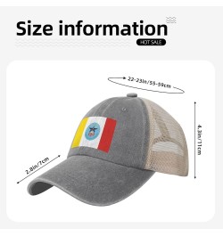 Columbus City Flags Baseball Cap Women Men Mesh Back Hats Vintage Cowboy Hat Dad Caps Gray $10.17 Cowboy Hats