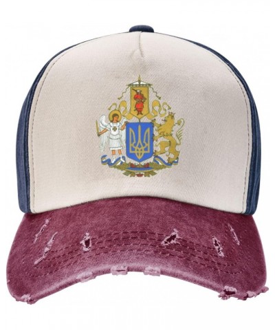 Coat of Arms Ukraine Upgrade Your Style with Funny Adjustable Cotton Baseball Caps for Men and Women $15.77 Baseball Caps