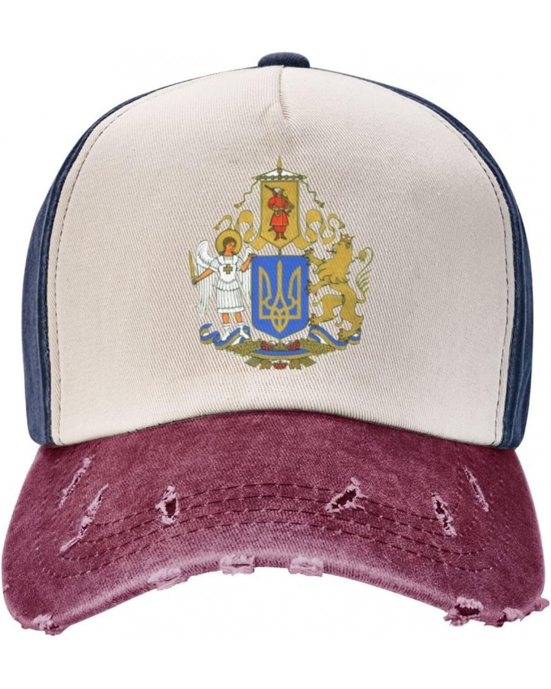 Coat of Arms Ukraine Upgrade Your Style with Funny Adjustable Cotton Baseball Caps for Men and Women $15.77 Baseball Caps