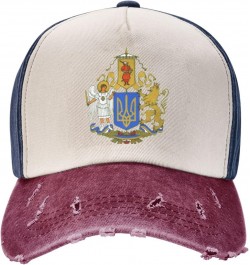 Coat of Arms Ukraine Upgrade Your Style with Funny Adjustable Cotton Baseball Caps for Men and Women $15.77 Baseball Caps