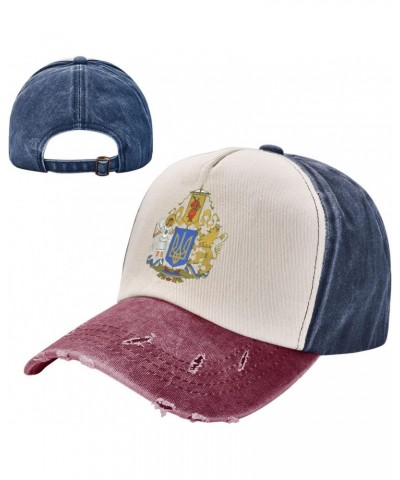 Coat of Arms Ukraine Upgrade Your Style with Funny Adjustable Cotton Baseball Caps for Men and Women $15.77 Baseball Caps