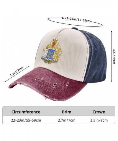 Coat of Arms Ukraine Upgrade Your Style with Funny Adjustable Cotton Baseball Caps for Men and Women $15.77 Baseball Caps