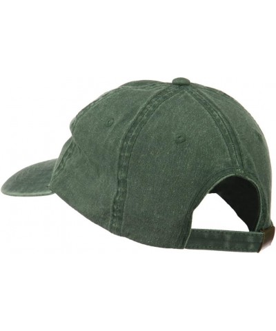 Yin and Yang Logo Embroidered Pigment Dyed Cap Dk Green $17.13 Baseball Caps