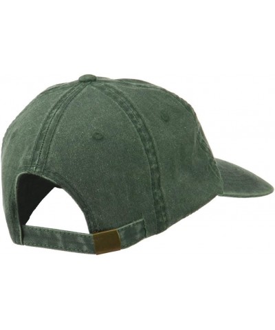 Yin and Yang Logo Embroidered Pigment Dyed Cap Dk Green $17.13 Baseball Caps