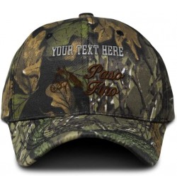 Camo Baseball Cap Paso Fino Horses Cotton Hunting Dad Hats for Men & Women Forest Tree Green Personalized Text Here $14.40 Ba...