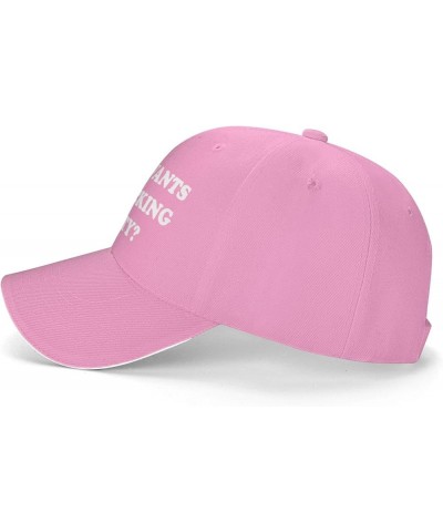 WHO Wants to Fucking Party-Hat Funny Hats for Men Women Fun Baseball Hats Adults Pink $7.01 Baseball Caps