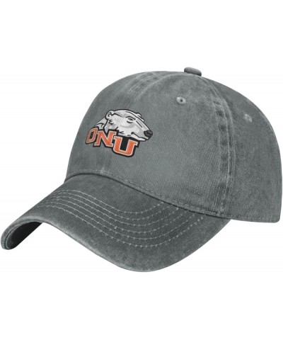 Ohio Northern University Logo Cowboy Hats，Unisex Adjustable for Hat Baseball Cap Casquette Gray $8.54 Cowboy Hats