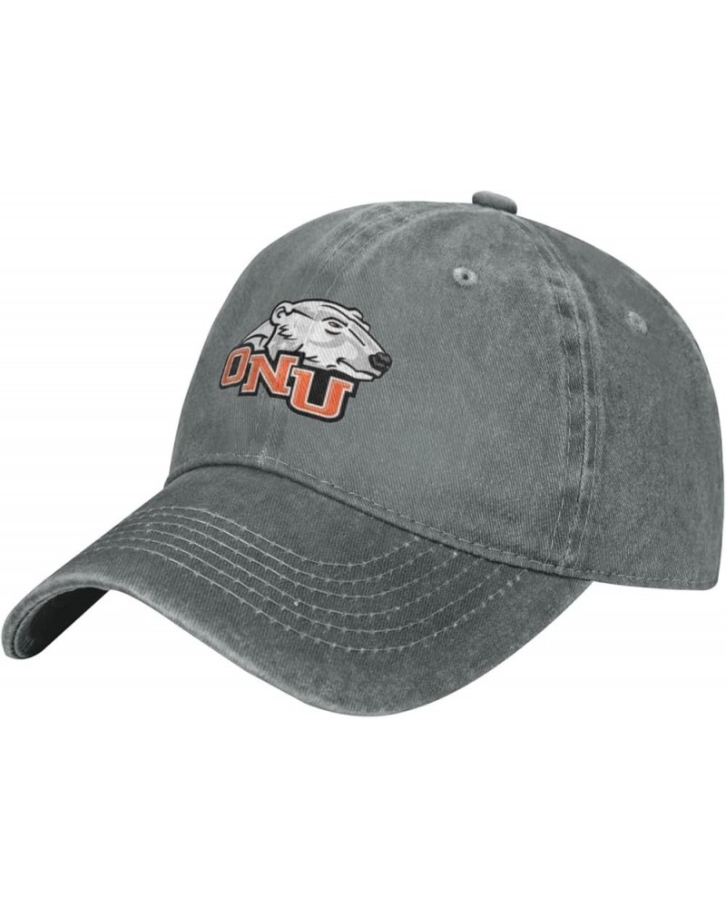 Ohio Northern University Logo Cowboy Hats，Unisex Adjustable for Hat Baseball Cap Casquette Gray $8.54 Cowboy Hats