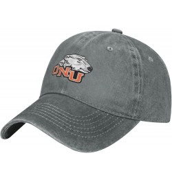 Ohio Northern University Logo Cowboy Hats，Unisex Adjustable for Hat Baseball Cap Casquette Gray $8.54 Cowboy Hats