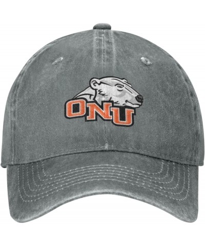 Ohio Northern University Logo Cowboy Hats，Unisex Adjustable for Hat Baseball Cap Casquette Gray $8.54 Cowboy Hats