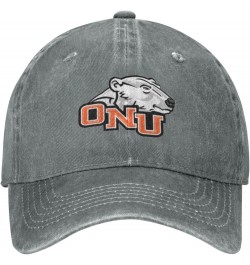 Ohio Northern University Logo Cowboy Hats，Unisex Adjustable for Hat Baseball Cap Casquette Gray $8.54 Cowboy Hats