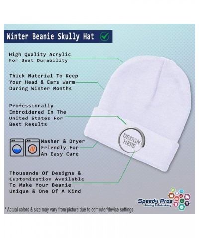 Beanies for Men Funny Donkey Embroidery Winter Hats for Women Acrylic Skull Cap 1 Size White Personalized Text Here $15.02 Sk...