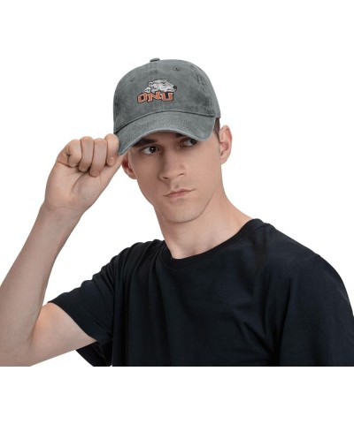 Ohio Northern University Logo Cowboy Hats，Unisex Adjustable for Hat Baseball Cap Casquette Gray $8.54 Cowboy Hats