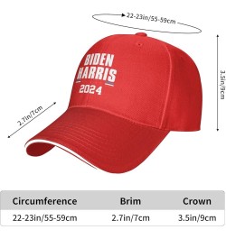 Biden Harris 2024 Biden 2024 Baseball Cap Women Trucker Hat for Men Dad Hat Adjustable Snapback Hat Cowboy Hat Black Red $10....