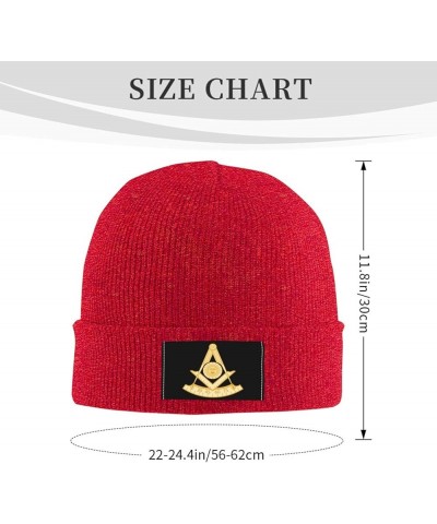 Past Master Jewel Beanie Hat Men Winter Knit Hat Women Slouchy Skull Cap Knitted Hat Sleep Caps Hedging Hat Black Red $10.15 ...