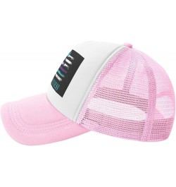 Suicide Prevention Awareness American USA Flag Mesh Baseball Cap Dad Trucker Flat Bill Brim Hat Pink $9.65 Baseball Caps