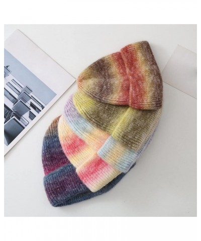 Winter Hat Set Warm Knitted Slouchy Thick Baggy Cap for Men Gifts Gifts Christmas Thanksgiving H $7.49 Skullies & Beanies