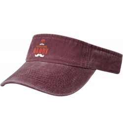 Handsome Daddy Sun Visor Hats for Women Men Sun Hat Vintage Golf Hat Adjustable Baseball Cap Red $11.39 Visors