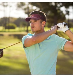 Handsome Daddy Sun Visor Hats for Women Men Sun Hat Vintage Golf Hat Adjustable Baseball Cap Red $11.39 Visors