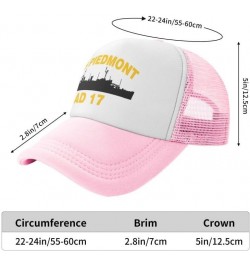 USS Piedmont AD 17 Flag-Trucker Hats Denim Hats Cowboy Knit hat Baseball Caps Fisherman's hat Pink $12.43 Baseball Caps