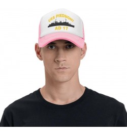 USS Piedmont AD 17 Flag-Trucker Hats Denim Hats Cowboy Knit hat Baseball Caps Fisherman's hat Pink $12.43 Baseball Caps