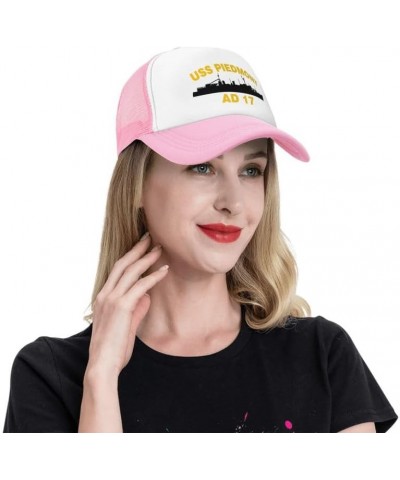 USS Piedmont AD 17 Flag-Trucker Hats Denim Hats Cowboy Knit hat Baseball Caps Fisherman's hat Pink $12.43 Baseball Caps