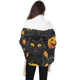 Pumpkin and Cute Cat Women's Wraps and Pashminas Large Soft Scarves for Evening Dress Wedding Winter Warm $15.36 Scarves