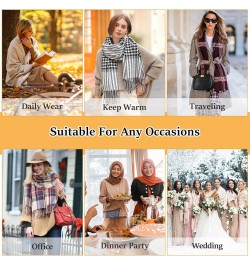 Pumpkin and Cute Cat Women's Wraps and Pashminas Large Soft Scarves for Evening Dress Wedding Winter Warm $15.36 Scarves